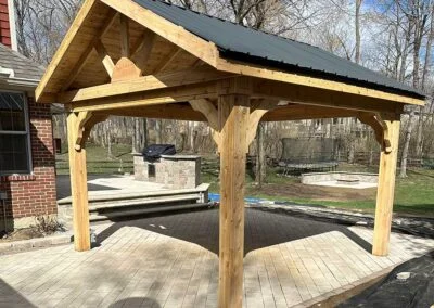 Custom Built Pergolas | Custom Built Pergolas | Hardscaping with grill | Outdoor Hardscaping with Kitchen | Residential Pool Hardscaping and design | Hardscape | Hardscapes near me | Outdoor Living Area | Inground pool installation | design, Paver pool deck | Outdoor lighting | 3d design | Hardscaping, Paver Patios